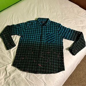 Boohoo Black and Blue Checkered Shirt